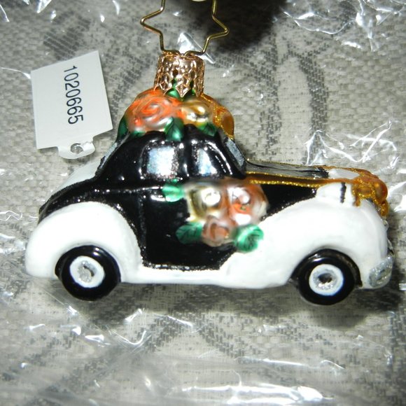 Christopher Radko Love & Carriage Gem  1020665  Wedding Car - Picture 2 of 3